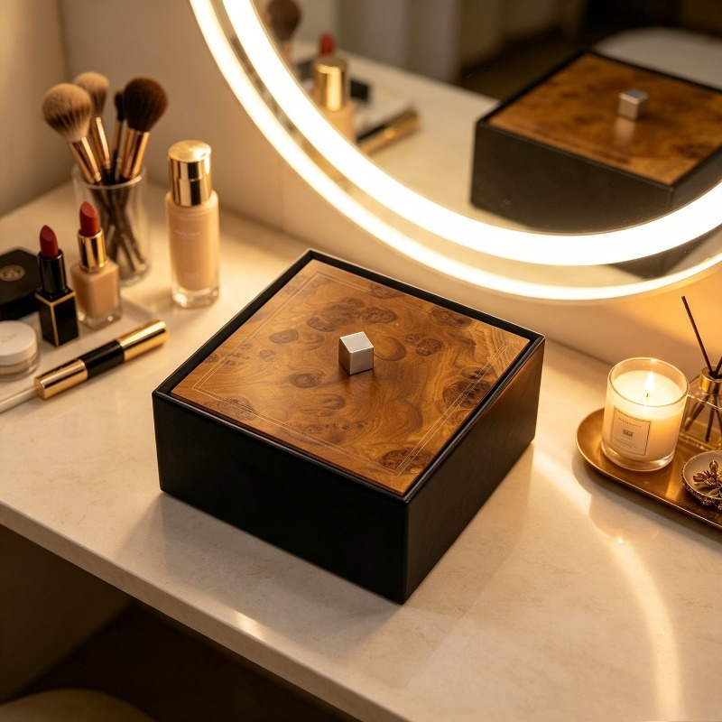 Jewelry Box With Watches - Italienische Luxus-Uhrenorganizer aus Edelstahl, Schmuckbox mit