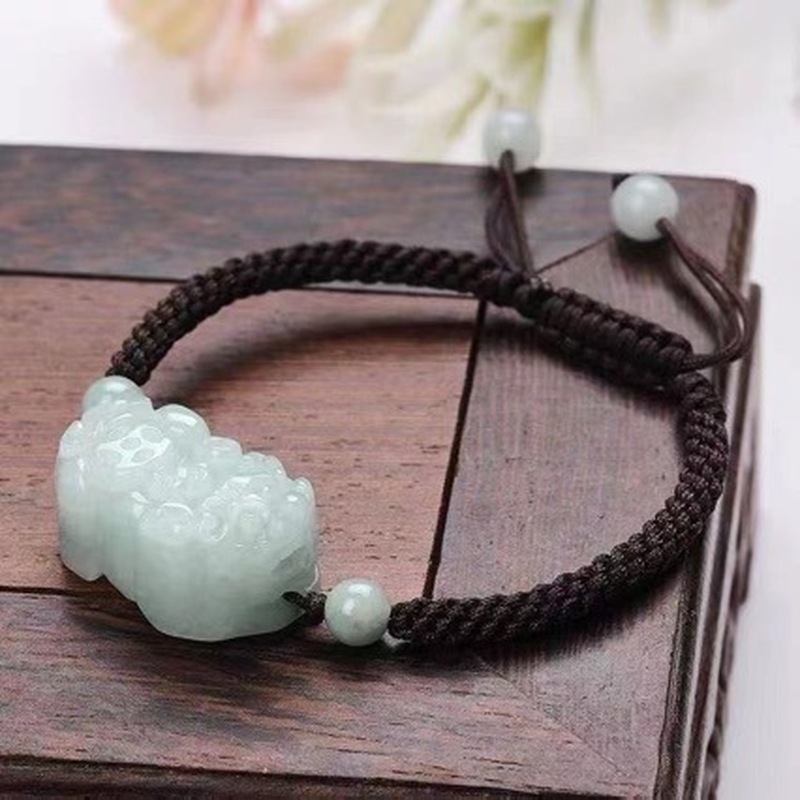Jewelry & Watches Company - Natürliches Jadeit-Armband der Klasse A mit
