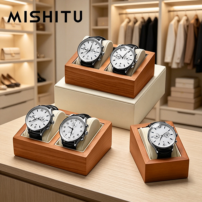 Jewelry Box With Watches - MISHITU Massivholz Uhrenaufbewahrungsbox Herren Armbanduhren Organizer