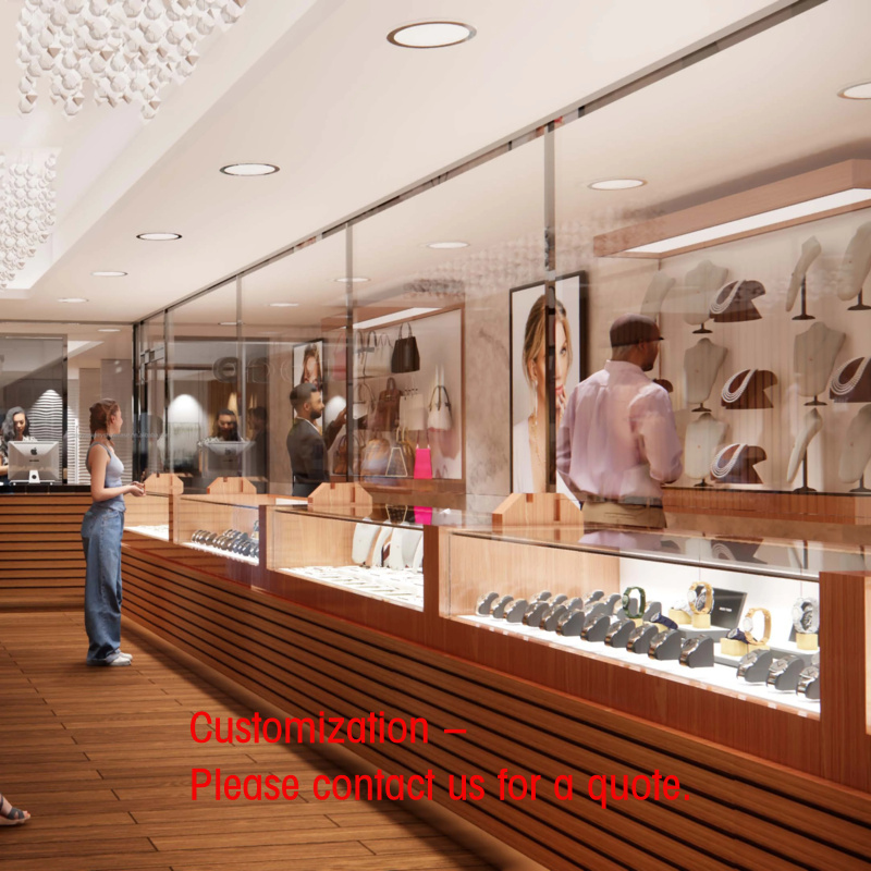 Shop Jewelry & Watches Near Me - Maßgefertigte Schmuck- und Showroom-Inneneinrichtung, Individuelle Holz-LED-Glas-Vitrinen,
