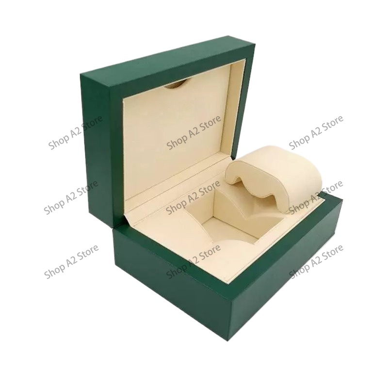 Jewelry Box With Watches - Uhrenbox mit Wellenmuster-Design, Grünes Geschenkverpackungsset für