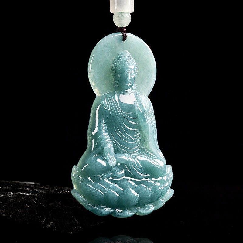 Natürliche burmesische Jadeit- – Necklace Pendant Bewertung und Preis