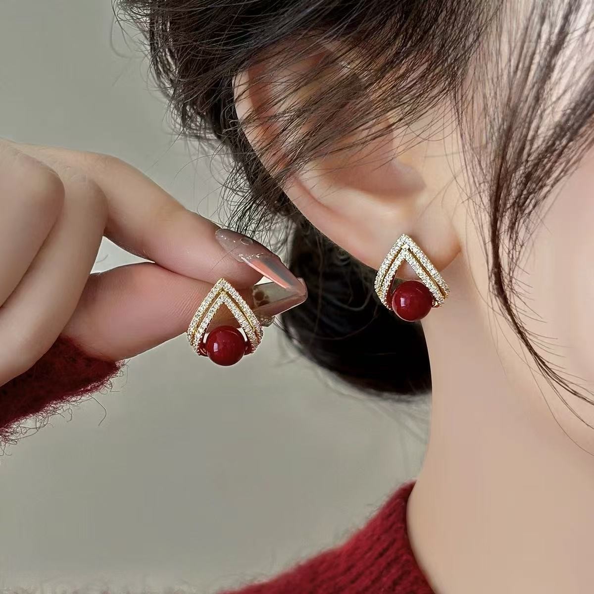 925 Silber Nadel Koreanische M – Pearl Stud Earrings Bewertung und Preis