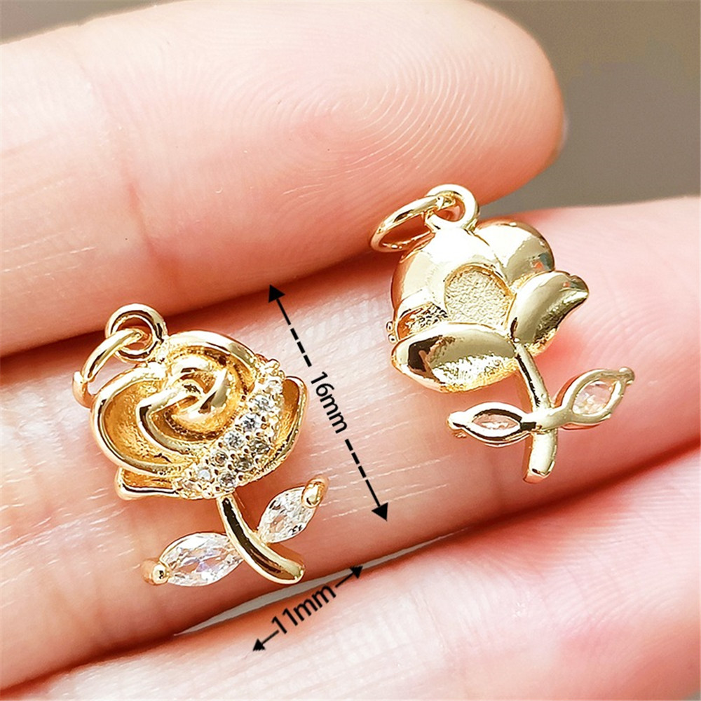 14K vergoldeter und mit Zirkon – Rose Gold Bracelet Bewertung und Preis