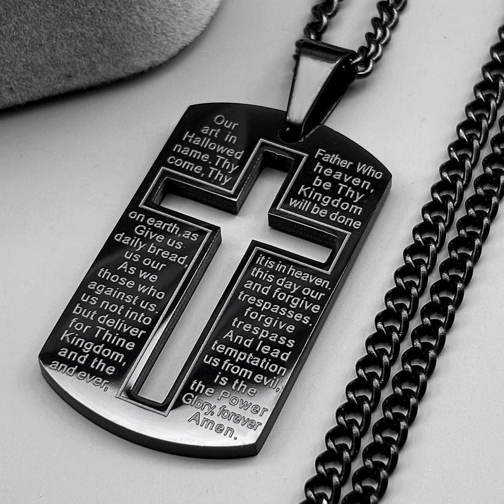 Christliche Bibel-Kreuz-Hundem – Mens Dog Tag Necklace Bewertung und Preis
