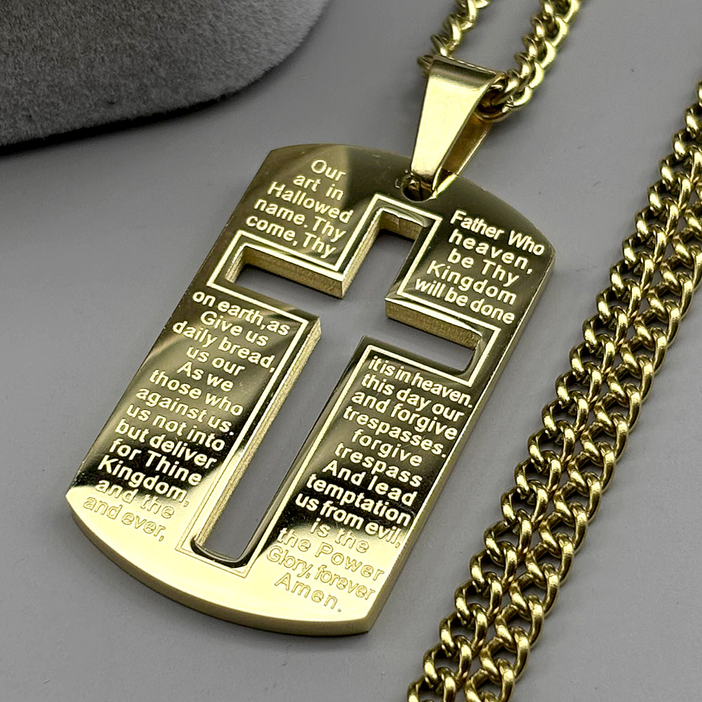 Christliche Bibel-Kreuz-Hundem – Mens Dog Tag Necklace Bewertung und Preis