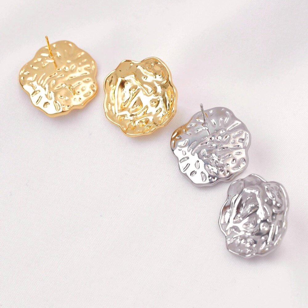2 Stück 18K vergoldete plissie – Pearl Stud Earrings Bewertung und Preis