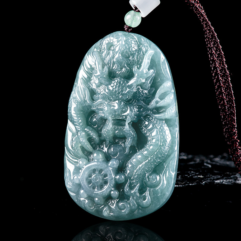 Burmesische Jadeit-Drachen-Anh – Necklace Pendant Bewertung und Preis