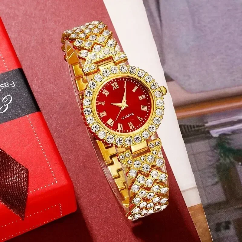 Goldene Luxus-Uhr Damen Ring H – Jewelry Clasp Watches Bewertung und Preis
