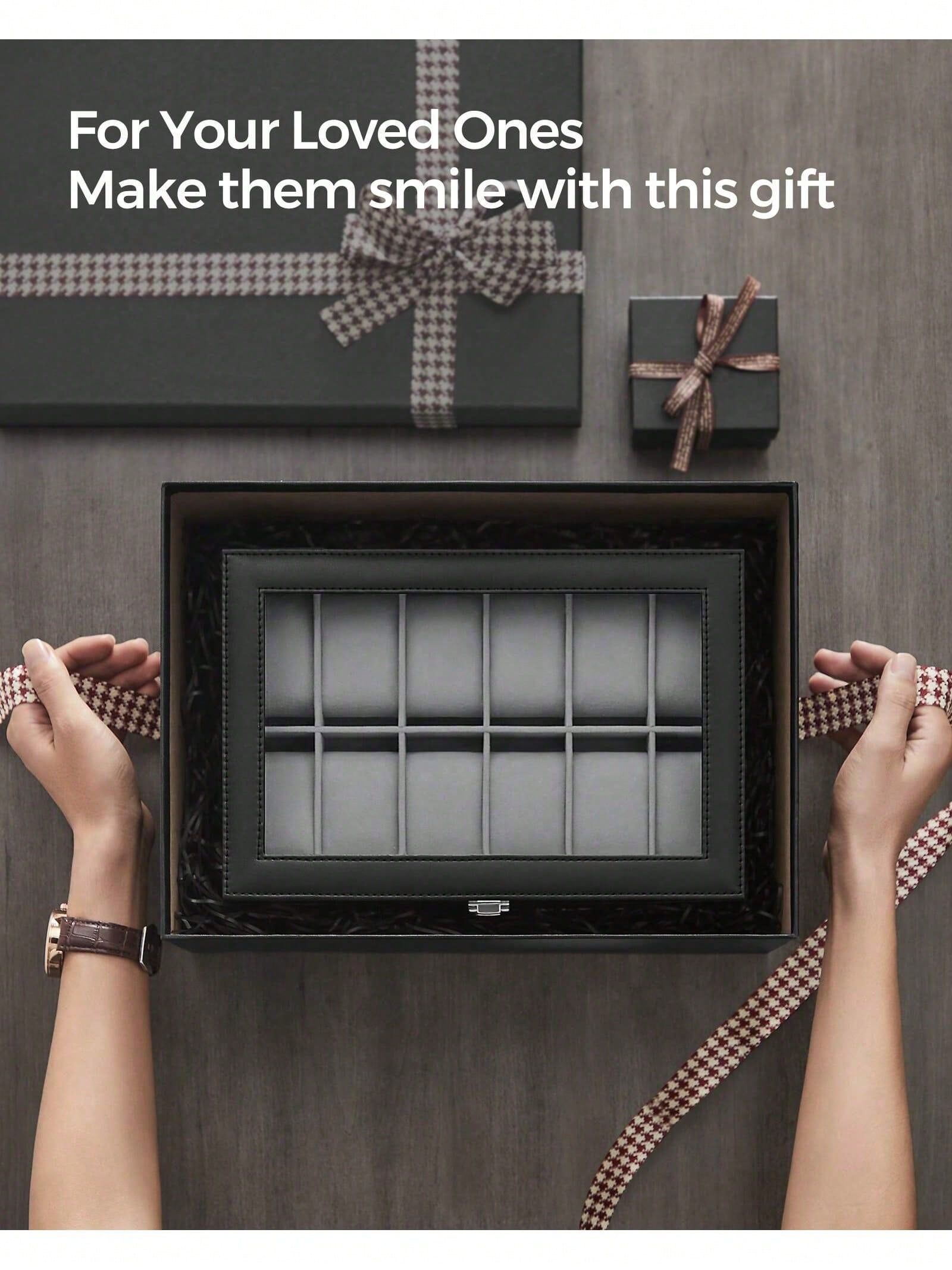 Abschließbare Uhrenbox mit 12  – Jewelry Box With Watches Bewertung und Preis
