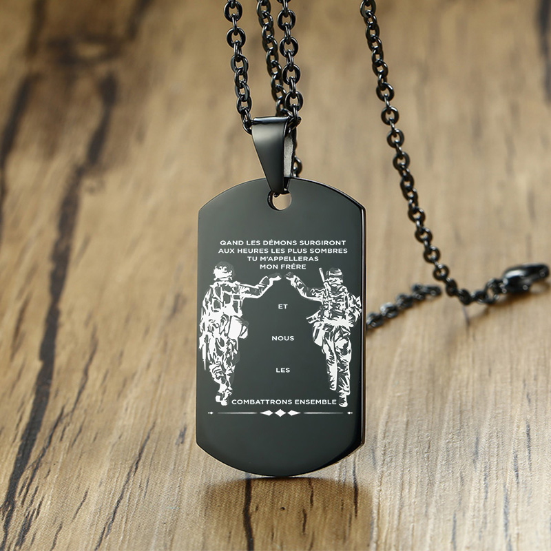 Vnox In die Darkest Stunde Wen – Mens Dog Tag Necklace Bewertung und Preis