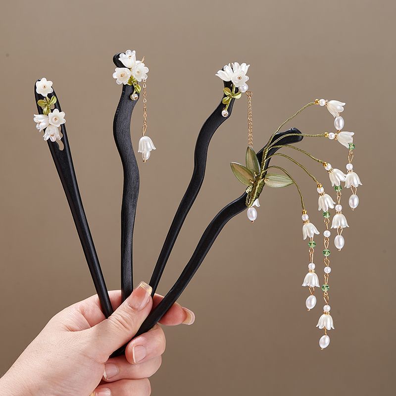 Holzblumen-Haarnadel im Vintag – Shop Jewelry & Watches Near Me Bewertung und Preis