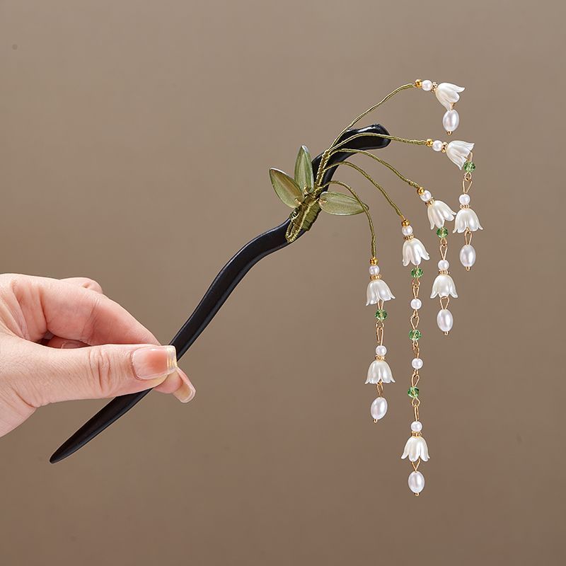 Holzblumen-Haarnadel im Vintag – Shop Jewelry & Watches Near Me Bewertung und Preis