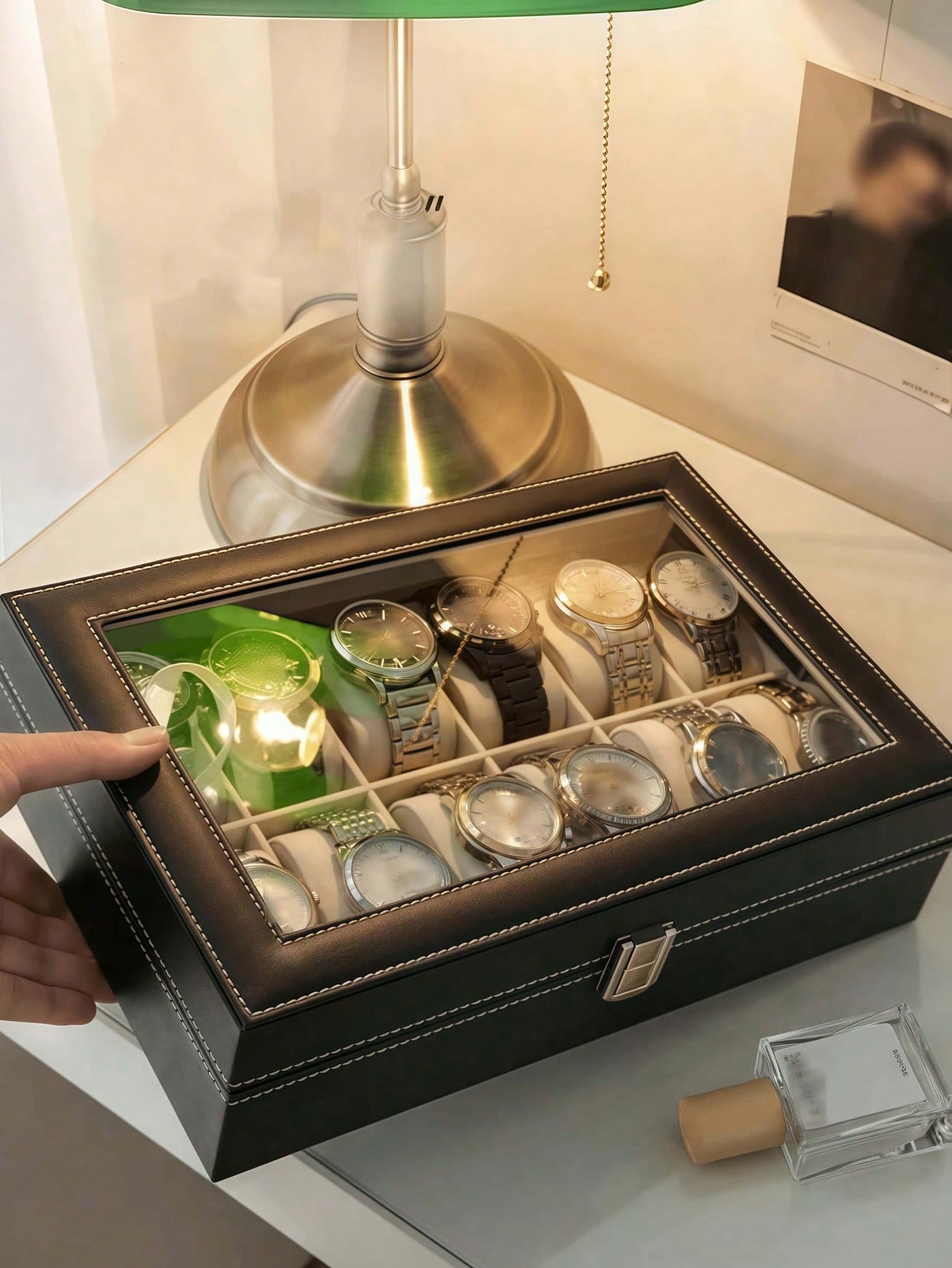 Leder-Uhrenbox mit Schloss, Gr – Jewelry Box With Watches Bewertung und Preis