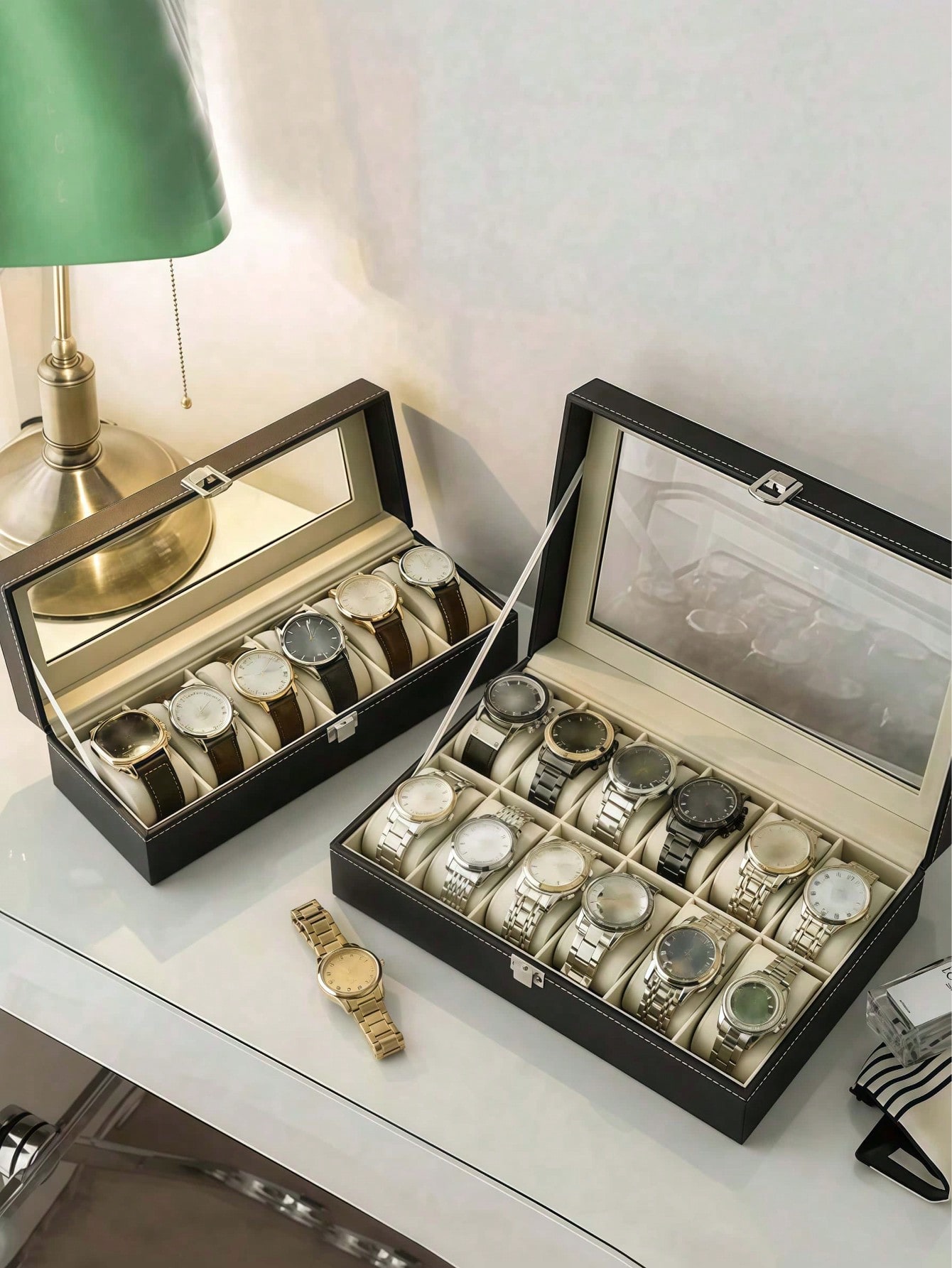Leder-Uhrenbox mit Schloss, Gr – Jewelry Box With Watches Bewertung und Preis