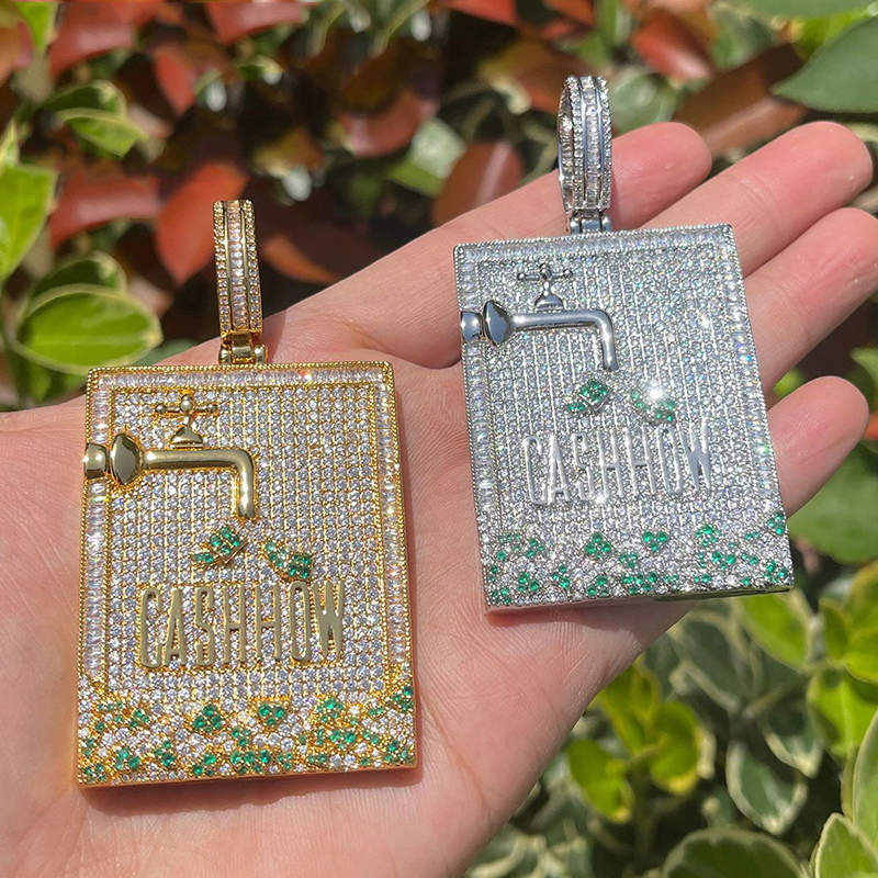 Hip Hop 3A+ CZ Stein gepflaste – Mens Dog Tag Necklace Bewertung und Preis