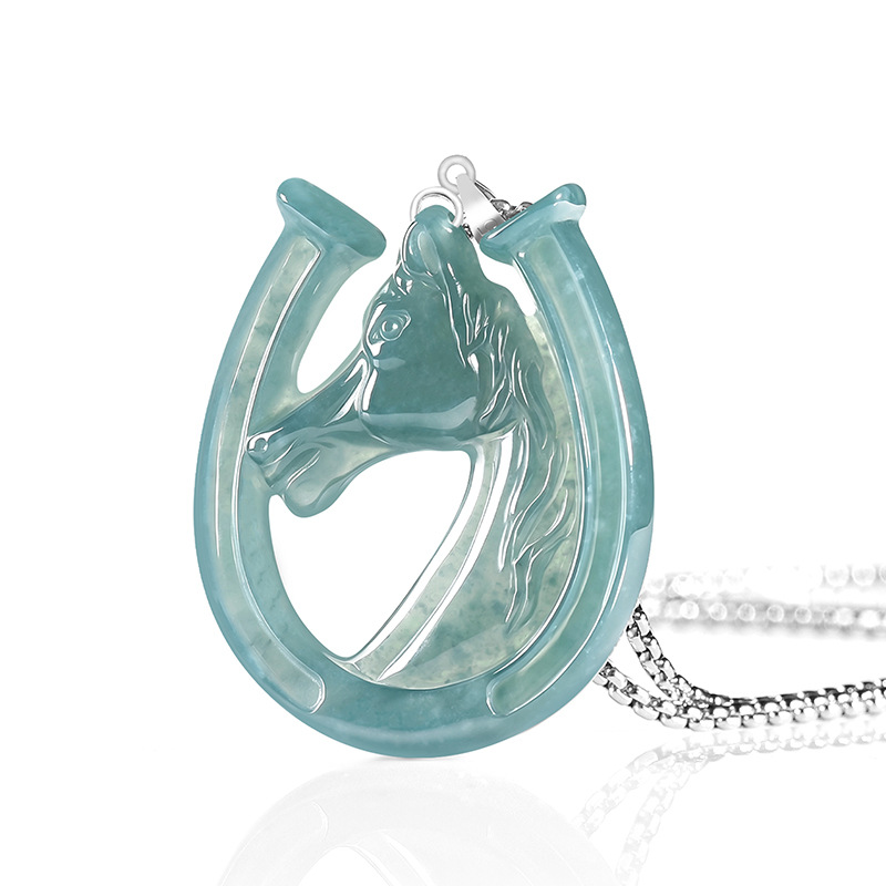 S925 Silber Natürlicher Blauer – Necklace Pendant Bewertung und Preis