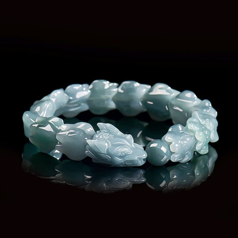 Blaues Burmesisches Jadeit-Dra – Jewelry & Watches Company Bewertung und Preis