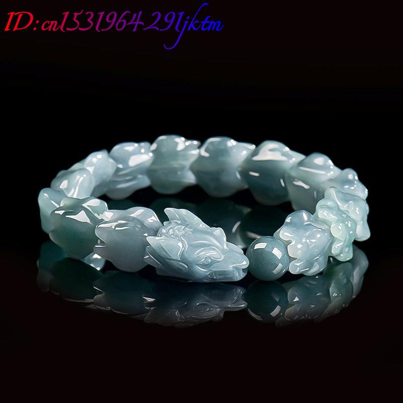 Blaues Burmesisches Jadeit-Dra – Jewelry & Watches Company Bewertung und Preis