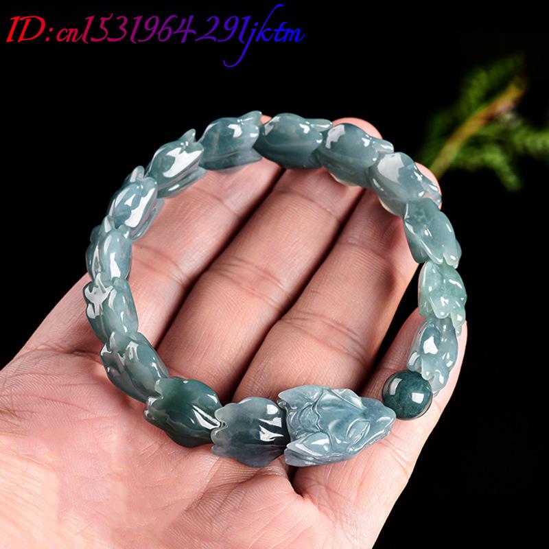 Blaues Burmesisches Jadeit-Dra – Jewelry & Watches Company Bewertung und Preis